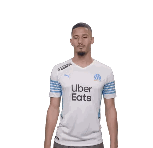 Man In White Uber Eats Jersey Sticker