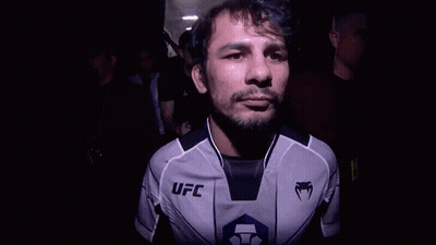 Man In White UFC Jersey GIF