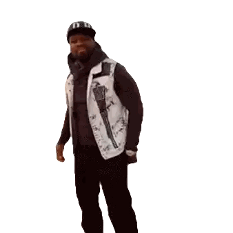 Man In White Vest And Gun Sticker