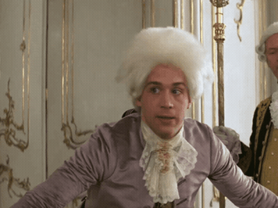 Man In White Wig And Purple Shirt GIF
