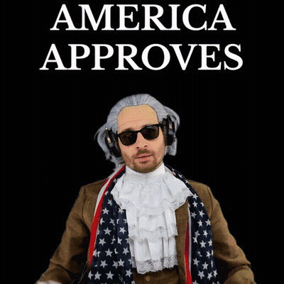 Man In Wig And Sunglasses Giving Middle Finger GIF