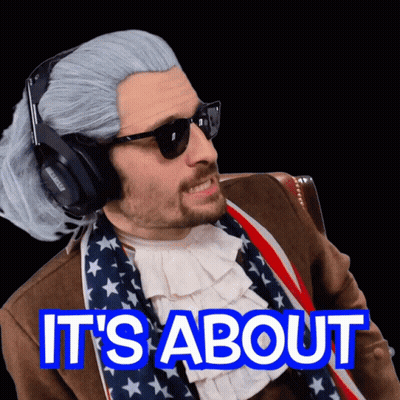 Man In Wig And Sunglasses It's About GIF