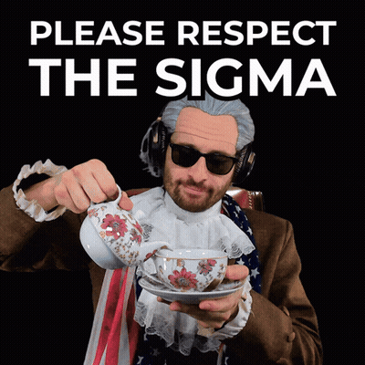 Man In Wig And Sunglasses Pouring Tea Please Respect Sigma GIF