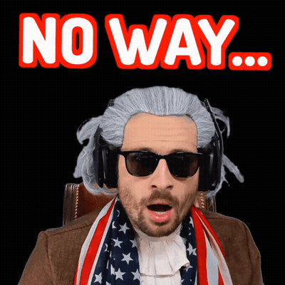 Man In Wig And Sunglasses Saying No Way GIF