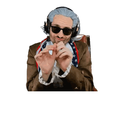 Man In Wig And Sunglasses Says Thats What She Said Sticker