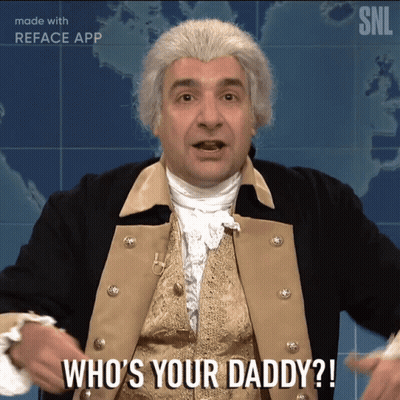 Man In Wig Asking Who's Your Daddy GIF