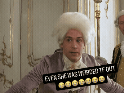 Man In Wig Even She Was Weirded TF Out GIF