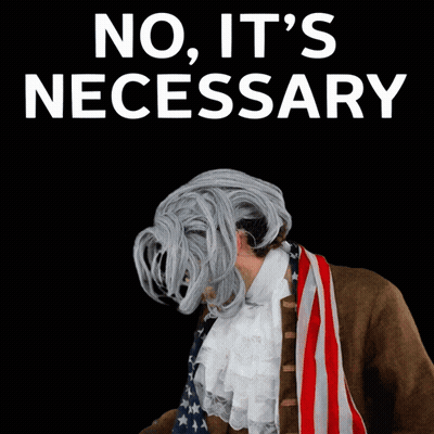 Man In Wig No It's Necessary GIF