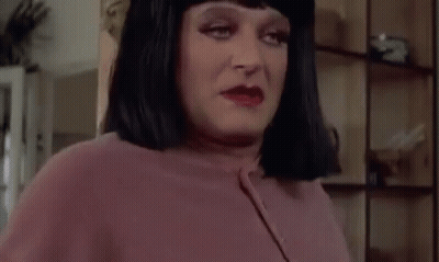 Man In Wig Saying God Bless You GIF