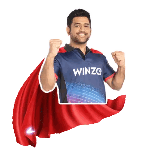 Man In Winzo Shirt Fist Pump Sticker