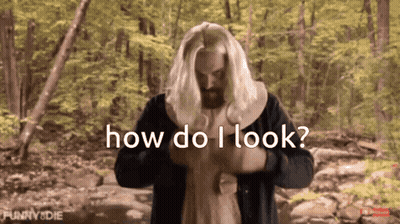 Man in Woods Saying How Do I Look