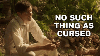Man In Woods Saying No Such Thing As Cursed GIF