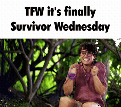 Man In Woods TFW It's Finally Survivor Wednesday GIF