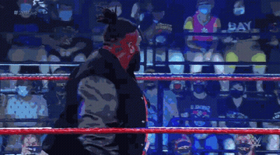 Man In Wrestling Ring Out Of My Way GIF