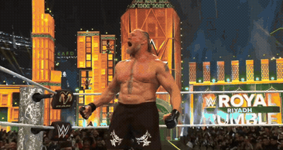 Man In Wrestling Ring Royal Rumble GIF