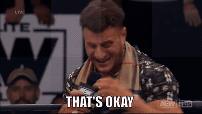 Man In Wrestling Ring Saying That's Okay GIF