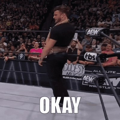 Man In Wrestling Ring Says Okay GIF