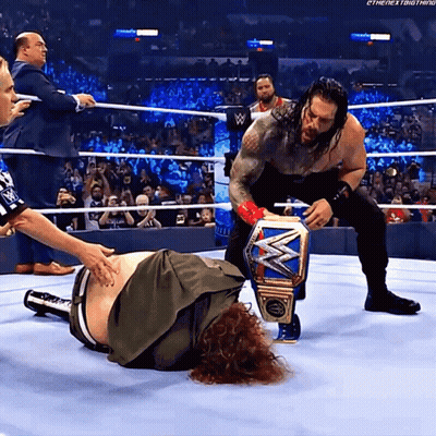 Man In Wrestling Ring With Ethe Next Thing Shirt GIF