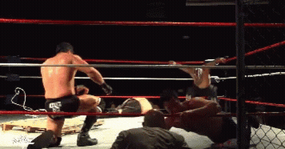 Man In Wrestling Ring With Everlast Sticker GIF