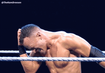 Man In Wrestling Ring With Hashtag GIF