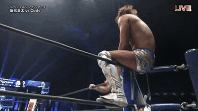 Man In Wrestling Ring With Live GIF