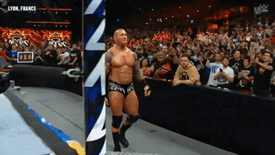 Man In Wrestling Ring With Lyon France Screen GIF