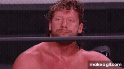 Man In Wrestling Ring With Make A Git.com Button GIF