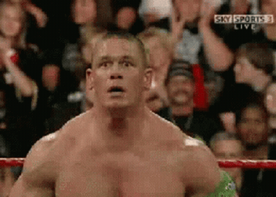 Man In Wrestling Ring With Sky Sports Live GIF