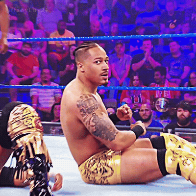 Man In Wrestling Ring With Tiffany Lloyd GIF