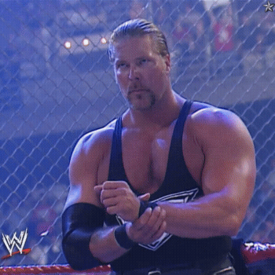 Man In Wrestling Ring With W Logo GIF