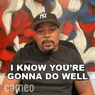 Man In Yankees Hat Saying I Know You're Gonna Do Well GIF