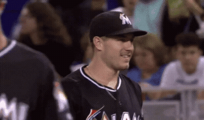 Man In Yankees Hat Smiling GIF