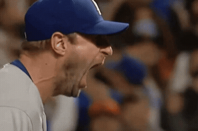 Man In Yankees Jersey Shaking Hands GIF