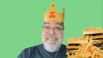 Man In Yay King Crown Giving Thumbs Up GIF