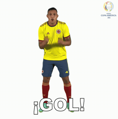 Man In Yellow Adidas Jersey Copa America GIF