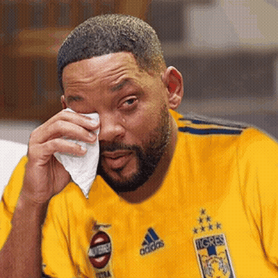 Man In Yellow Adidas Shirt Crying GIF