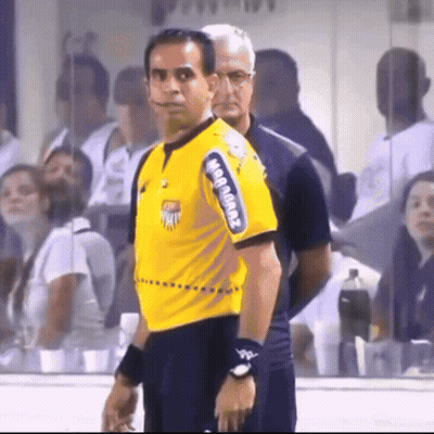 Man In Yellow Allianz Shirt GIF