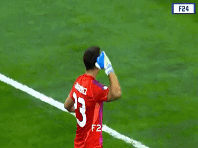 Man In Yellow And Black Jersey Number 23 GIF