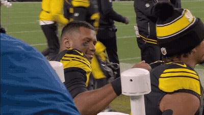 Man In Yellow And Black NFL Jersey GIF