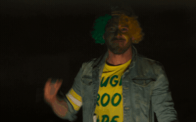 Man In Yellow And Green Shirt Igg GIF