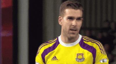 Man In Yellow And Purple Adidas Jersey GIF