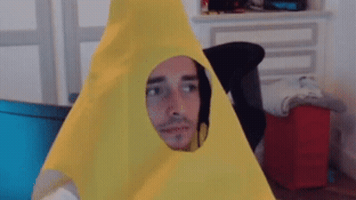 Man In Yellow Banana Costume GIF