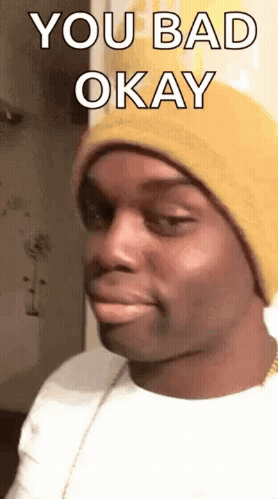 Man In Yellow Beanie Making Funny Face GIF