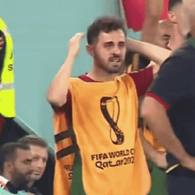 Man In Yellow FIFA World Cup Qatar 2002 Jersey GIF