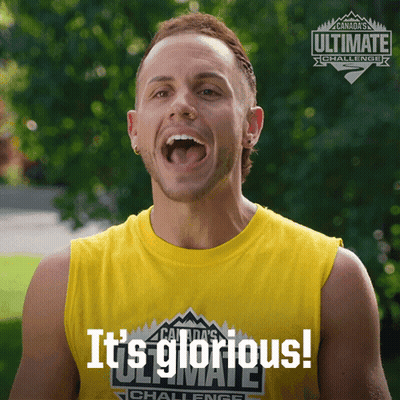 Man In Yellow Glorious Tank Top GIF