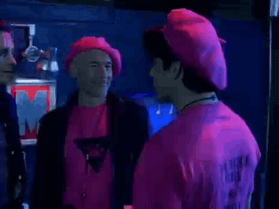 Man In Yellow Hat In Wrestling Ring GIF
