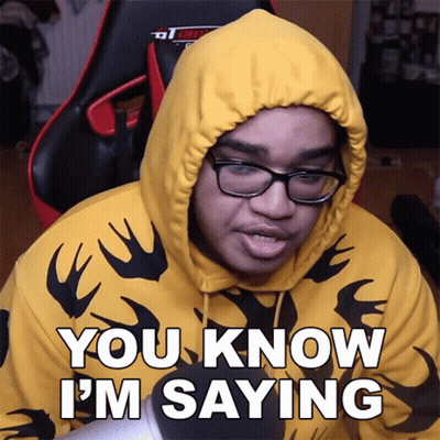 Man In Yellow Hoodie And Glasses Saying You Know I'm Saying GIF