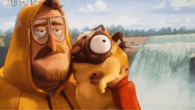 Man in Yellow Hoodie Holding Pug