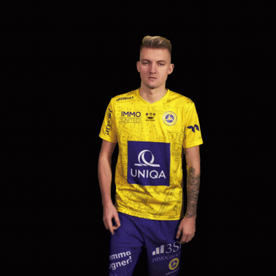 Man In Yellow Immo United Jersey GIF