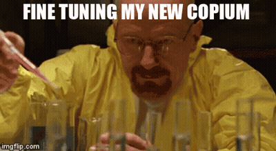 Man In Yellow Jacket Fine Tuning My New Copium GIF